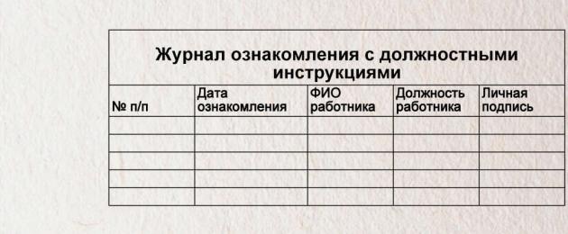 Jurnalul de înregistrare a instrucțiunilor de grădină din Republica Belarus.  Cum se creează un registru pentru instrucțiuni de grădinărit De ce este necesar să se înregistreze instrucțiuni de grădinărit?