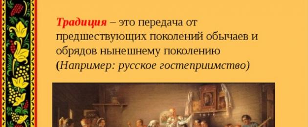 Projekt je kultúrou a tradíciami ruského ľudu.  Projekt „Ruskí ľudia: každodenný život, tradície a zvyky“ (seniorská skupina).  Mechanizmy implementácie projektu