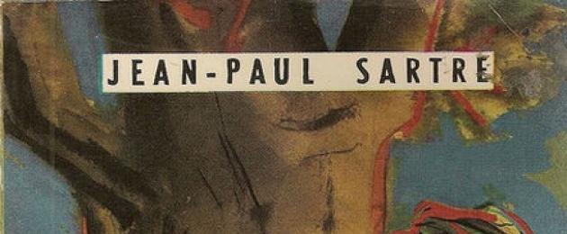 Literatura existențială. Jean-Paul Sartre 