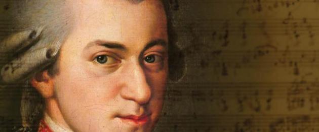 Viac o Mozartovi pre deti.  Wolfgang amadeus mozart - biografia, informácie, zvláštny život.  Skladateľ ta masoni